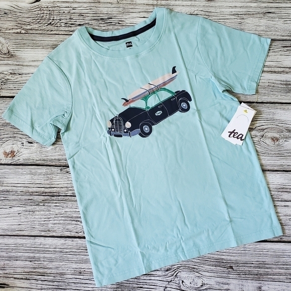Tea Collection Beach Wagon T-Shirt Size 10 NWT - Picture 4 of 4